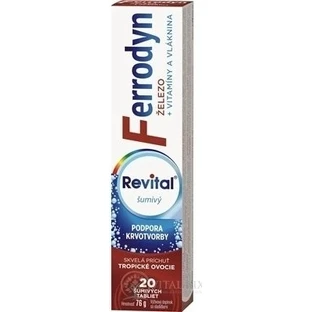 REVITAL FERRODYN 1×20 табл, элезо + антиоксиданты