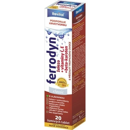 REVITAL FERRODYN 1×20 табл, элезо + антиоксиданты: цены и характеристики