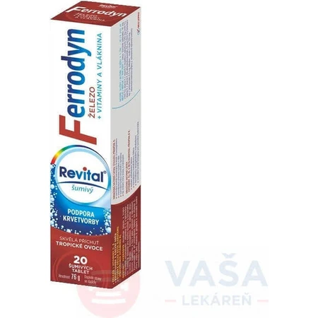 REVITAL FERRODYN 1×20 табл, элезо + антиоксиданты: цены и характеристики