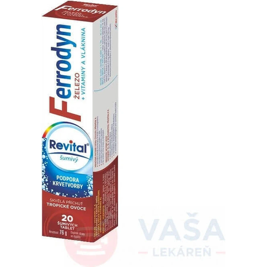 REVITAL FERRODYN 1×20 табл, элезо + антиоксиданты: цены и характеристики