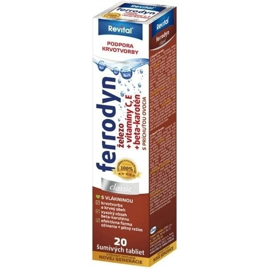 REVITAL FERRODYN 1×20 табл, элезо + антиоксиданты: цены и характеристики