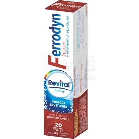 REVITAL FERRODYN 1×20 табл, элезо + антиоксиданты: цены и характеристики