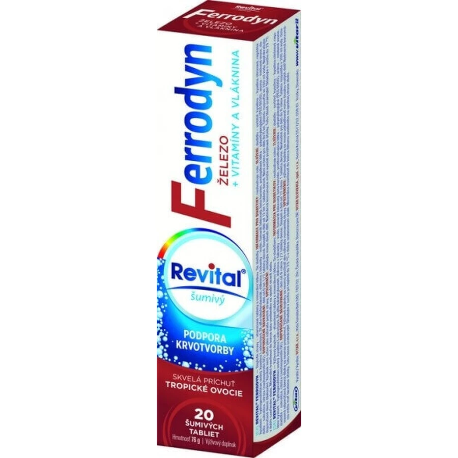 REVITAL FERRODYN 1×20 табл, элезо + антиоксиданты: цены и характеристики