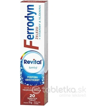 REVITAL FERRODYN 1×20 табл, элезо + антиоксиданты: цены и характеристики