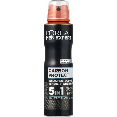 L'Oréal Paris Men Expert Carbon Protect AP 1×150 мл, антиперспирант-спрей: цены и характеристики