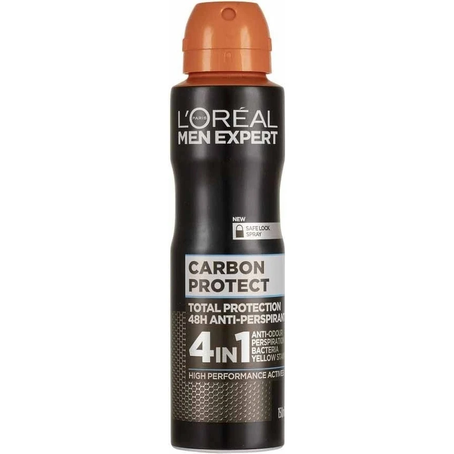 L'Oréal Paris Men Expert Carbon Protect AP 1×150 мл, антиперспирант-спрей: цены и характеристики