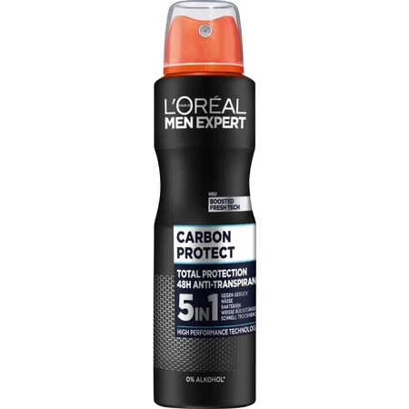 L'Oréal Paris Men Expert Carbon Protect AP 1×150 мл, антиперспирант-спрей: цены и характеристики