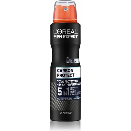 L'Oréal Paris Men Expert Carbon Protect AP 1×150 мл, антиперспирант-спрей: цены и характеристики
