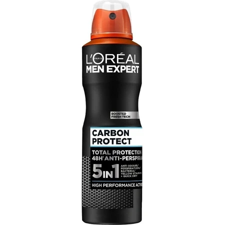 L'Oréal Paris Men Expert Carbon Protect AP 1×150 мл, антиперспирант-спрей: цены и характеристики