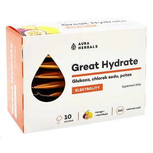 Aura Herbals Great Hydrate, манго-маракуйя, 10 пакетиков