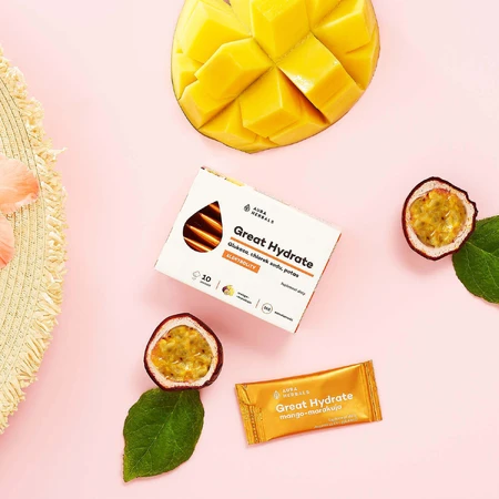 Aura Herbals Great Hydrate, манго-маракуйя, 10 пакетиков: цены и характеристики