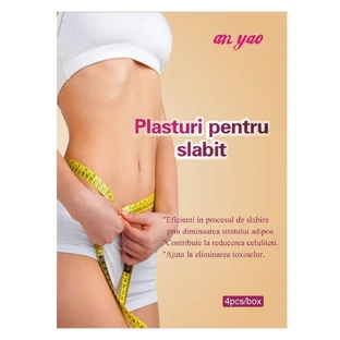 Пластирі для схуднення 7,5 см х 7,5 см, 4 штуки, Naturalia Diet