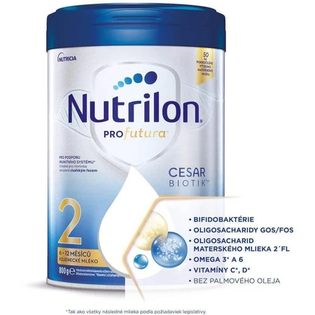 Nutrilon Profutura Cesarbiotik 2 последующее молоко 6-12 месяцев 800 г: цены и характеристики