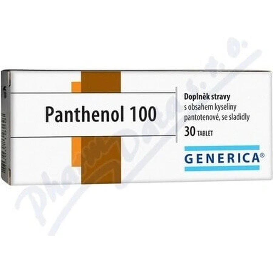 GENERICA Пантенол 100 1×30 табл, пищевая добавка: цены и характеристики