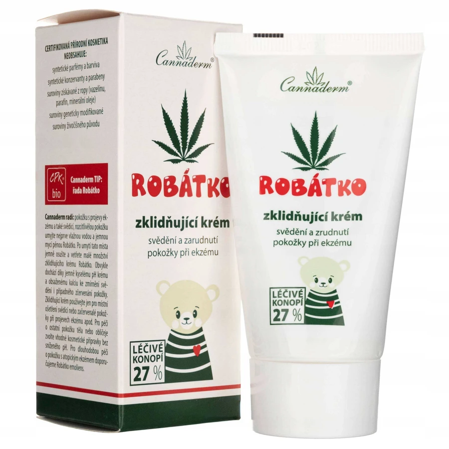 Заспокійливий крем Cannaderm ROBATO 1×50 г, заспокійливий крем: ціни та характеристики
