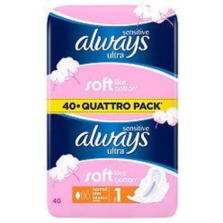 Always Sensitive Ultra Normal Plus 40 шт.: цены и характеристики