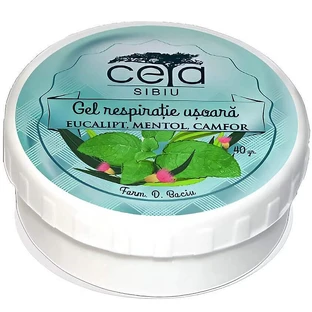 Гель Ceta Sibiu от насморка, с экстрактами эвкалипта, ментола и камфоры, 40 г