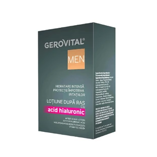 Лосьйон після гоління з гіалуроновою кислотою Gerovital Men, 100 мл, Farmec