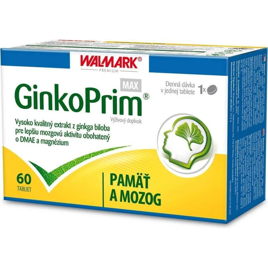 WALMARK GinkoPrim MAX 1×30 табл, пищевая добавка: цены и характеристики