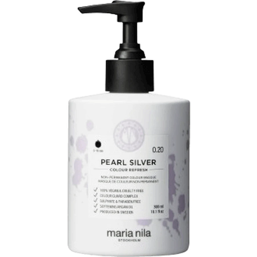 Maria Nila Colour Refresh Pearl Silver питательная маска без перманентных цветовых пигментов 0.20, 300 мл: цены и характеристики