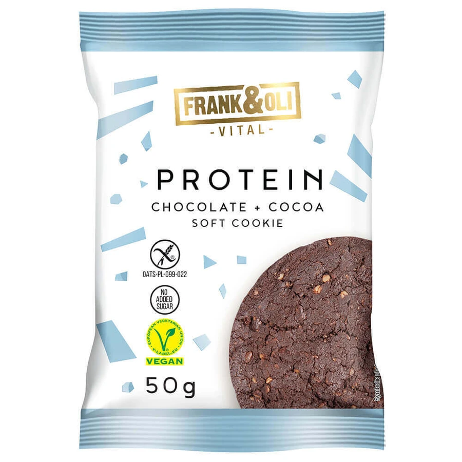 Печенье Frank & Oli Protein Шоколад + Какао, мягкое, 50 г: цены и характеристики