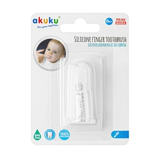 AKUKU, силиконовая зубная щетка для зубов и масау дзизе A0393, с рождения, 1 шт.