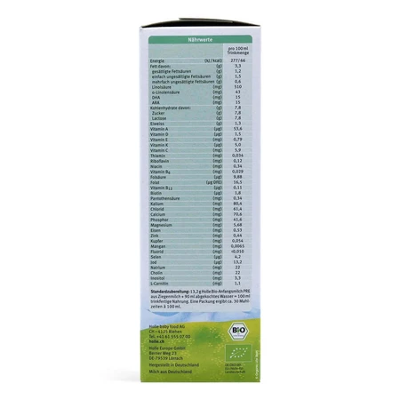 Holle Bio Pre, детское молоко на основе козьего молока, с рождения, 400 г КОРОТКАЯ ДАТА: цены и характеристики