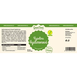 GreenFood Nutrition Гіалуронова кислота 60 капсул