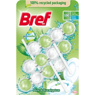 Bref Освежитель для туалета мятный, 3 шт.