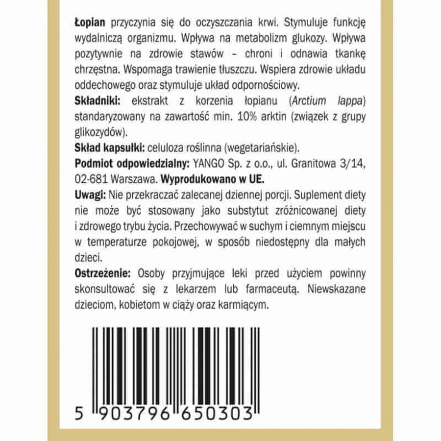 Опіатна кора (10% арктину) 90 капсул Yango: ціни та характеристики