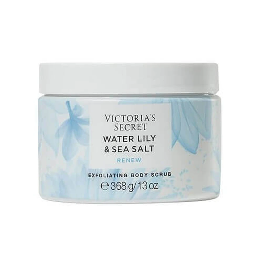 Скраб для тіла, Victoria's Secret, Морська сіль латаття, Renew Scrub, 368 г: ціни та характеристики