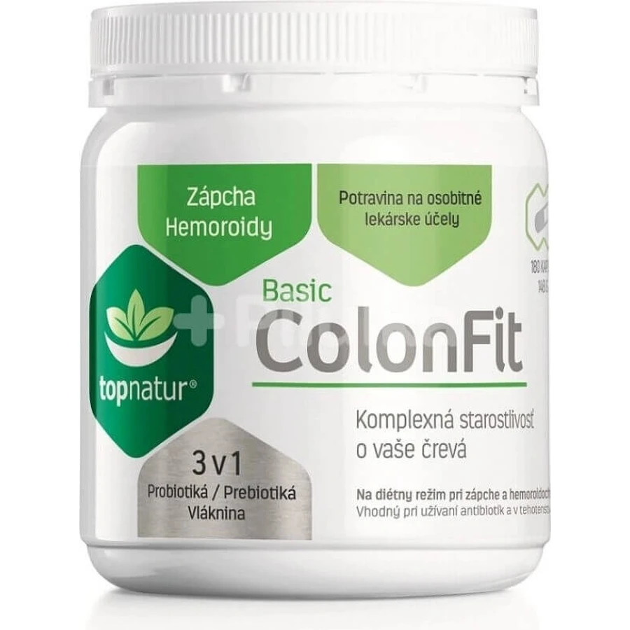 Topnatur ColonFit BASIC 1×180 cps, дієтична добавка: ціни та характеристики