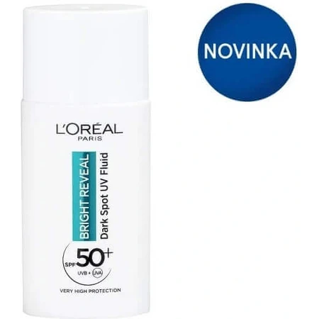 L'Oréal Paris Bright Reveal денний антиультрафіолетовий флюїд SPF 50+ проти темних плям 1×50 мл, денний крем: ціни та характеристики