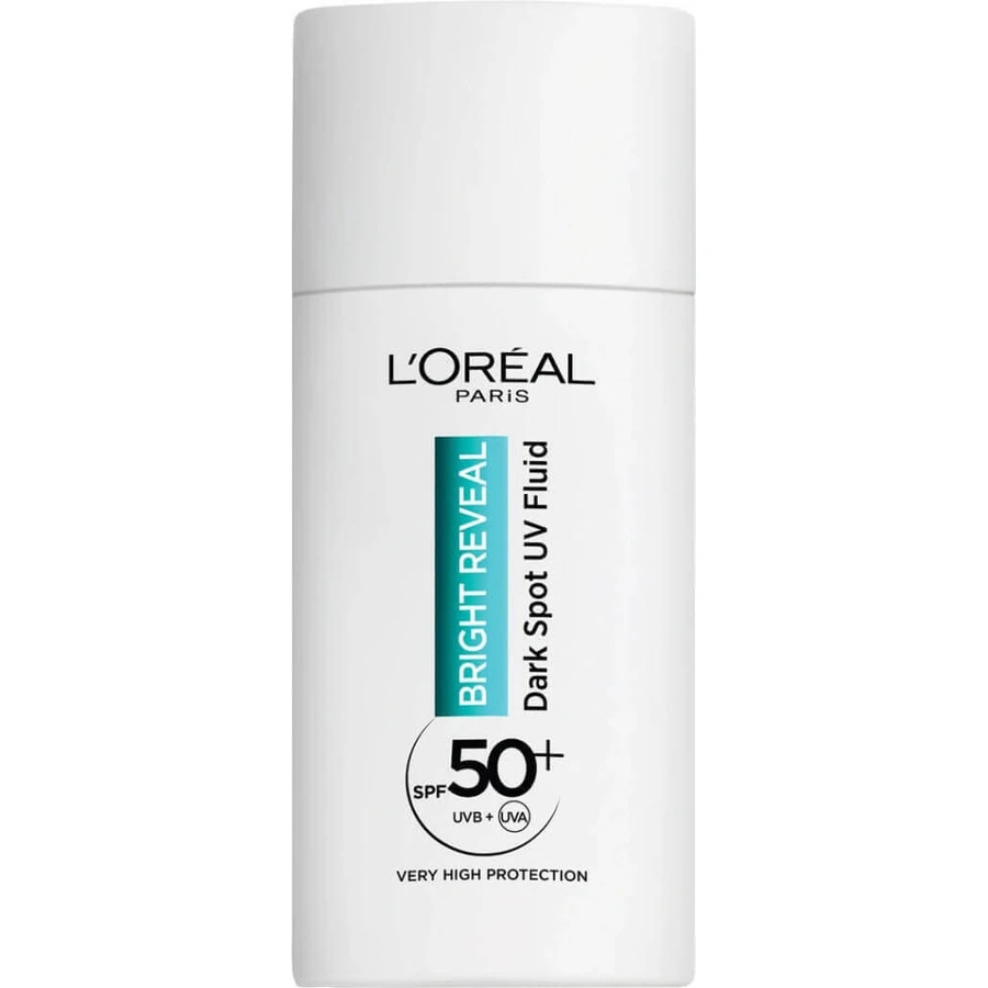 L'Oréal Paris Bright Reveal денний антиультрафіолетовий флюїд SPF 50+ проти темних плям 1×50 мл, денний крем: ціни та характеристики