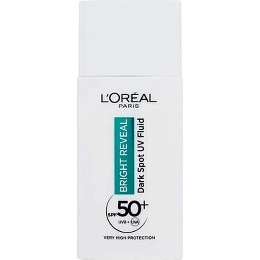 L'Oréal Paris Bright Reveal денний антиультрафіолетовий флюїд SPF 50+ проти темних плям 1×50 мл, денний крем: ціни та характеристики