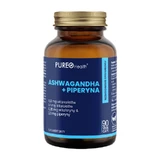 Pureo Health Ашвагандха + пиперин, 90 вегетарианских капсул