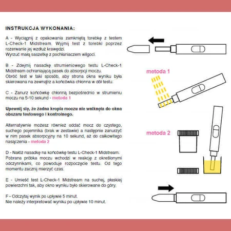 L-Check-1 тест на овуляцію в середині циклу, 1 упаковка (5 тестів): ціни та характеристики