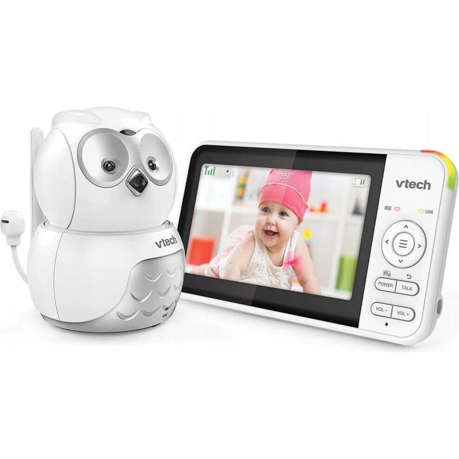 VTECH BM5550-OWL, детская видеоняня Сова с 5" дисплеем и выносной камерой 1×1шт, няня: цены и характеристики