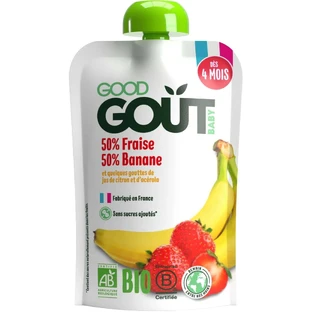 Good Goût Organic Клубника с бананом 120 г