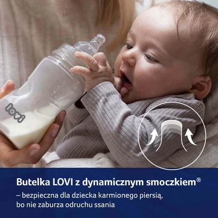 Lovi Trends, пляшечка з динамічною соскою, бежева, від народження, 120 мл: ціни та характеристики