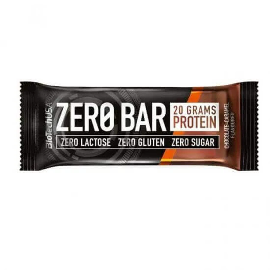 Шоколадно-карамельний батончик Protein Zero, 50 г, BioTechUSA: ціни та характеристики