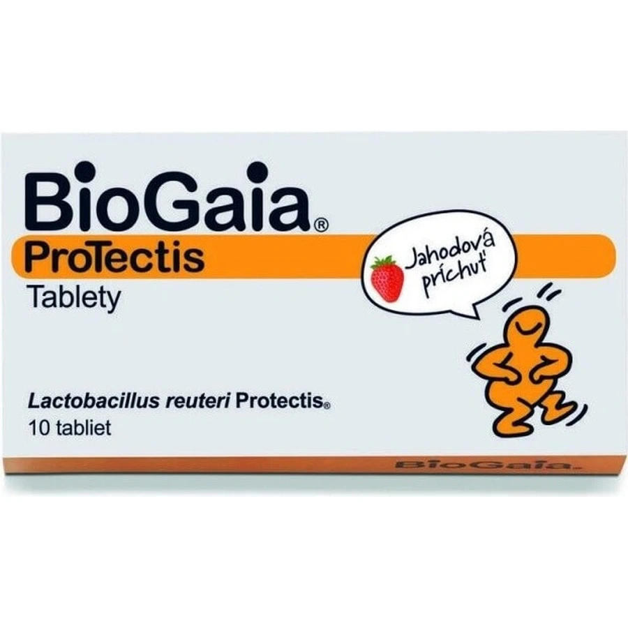 BioGaia ProTectis 1×10 шт, таблетки для ингаляций - со вкусом клубники: цены и характеристики