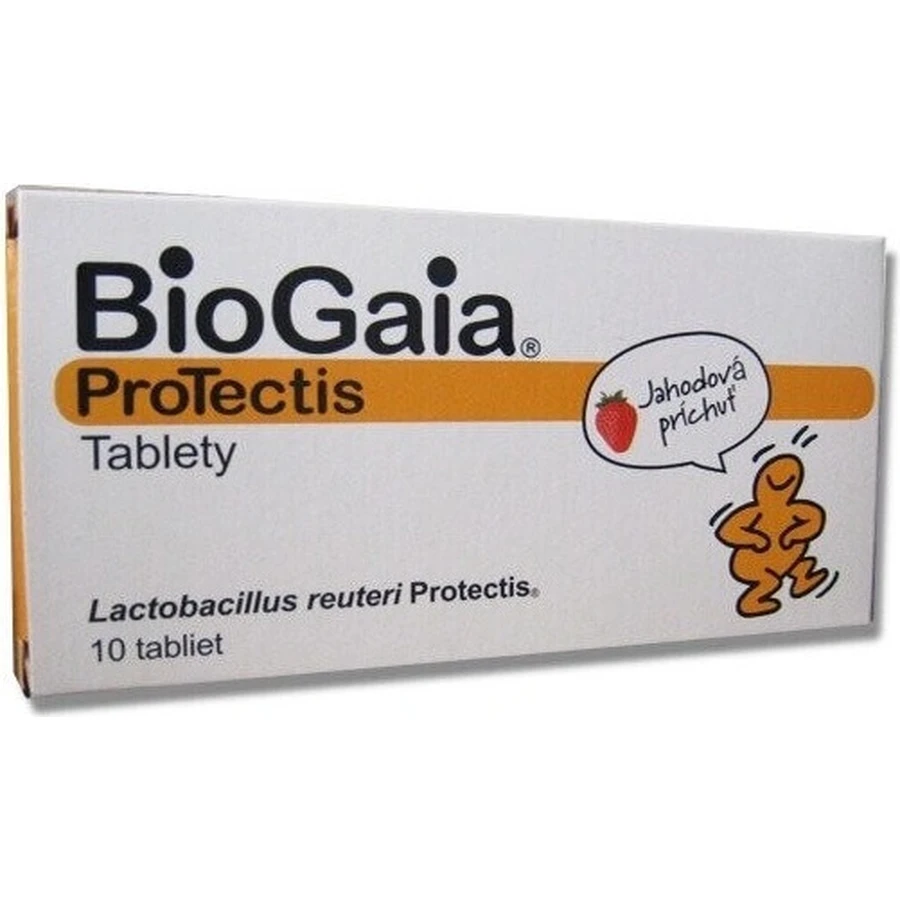 BioGaia ProTectis 1×10 шт, таблетки для ингаляций - со вкусом клубники: цены и характеристики