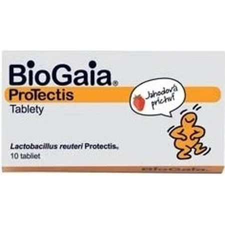 BioGaia ProTectis 1×10 шт, таблетки для ингаляций - со вкусом клубники: цены и характеристики