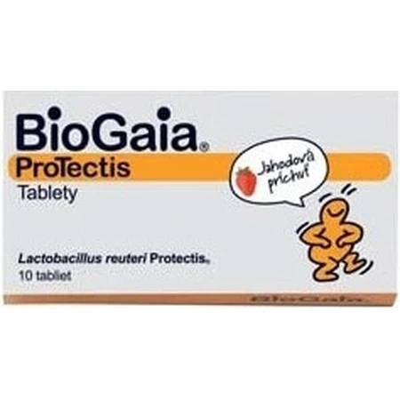 BioGaia ProTectis 1×10 шт, таблетки для ингаляций - со вкусом клубники: цены и характеристики
