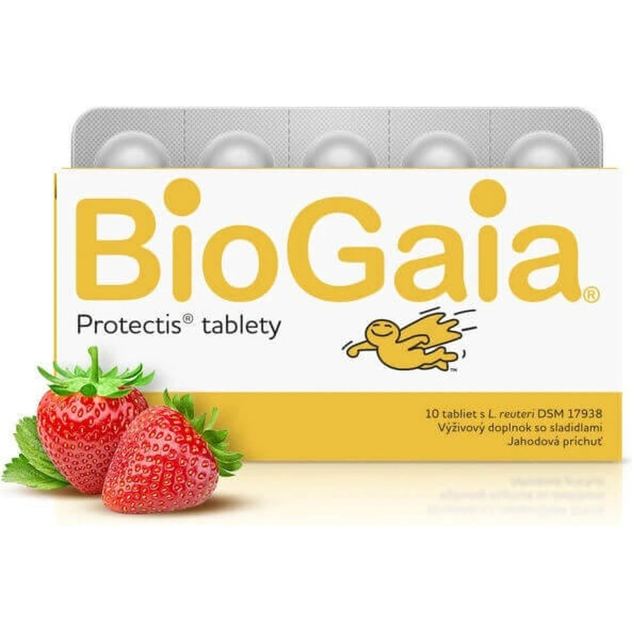 BioGaia ProTectis 1×10 шт, таблетки для ингаляций - со вкусом клубники: цены и характеристики