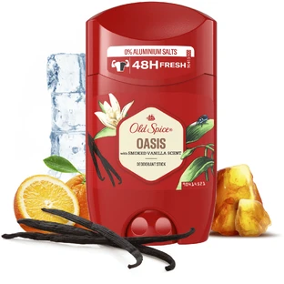 Дезодорант для чоловіків Old Spice Oasis Твердий, 48 годин свіжості з ароматом димчастої ванілі 50 мл