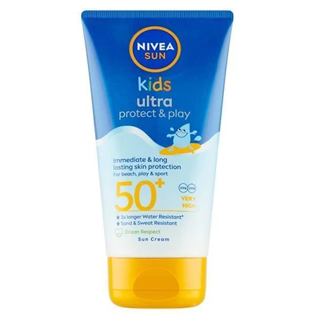Nivea Sun Baby Lotion Protect&Play OF 50+ 1×150 мл, дитячий сонцезахисний лосьйон: ціни та характеристики