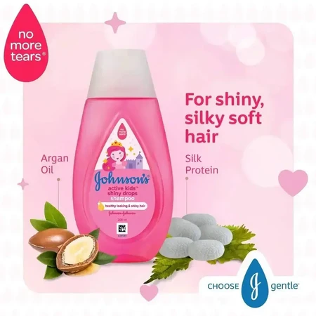 Дитячий шампунь Johnson s Shiny Drops з аргановою олією, 500 мл: ціни та характеристики