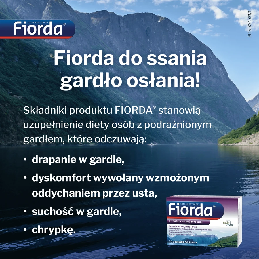 Фіорда, зі смаком чорної смородини, 30 пастилок: ціни та характеристики